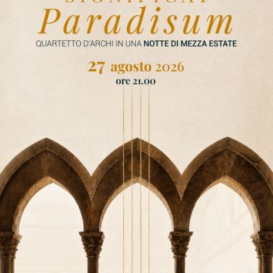 Concerto live di musica classica nel Chiostro Canonicale il 27 agosto 2026 alle ore 21.00, con esibizione del Quartetto d’archi Alikòs.